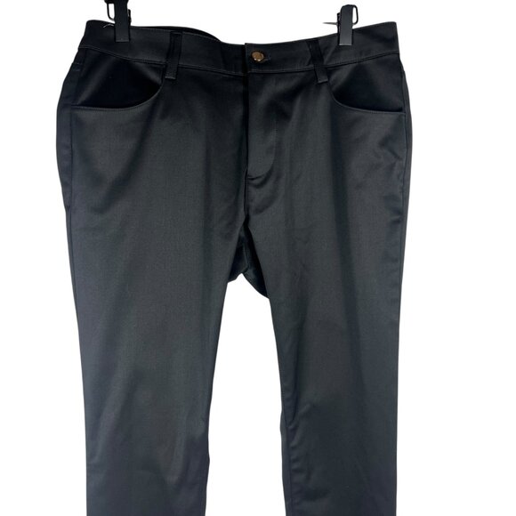 NWOT BAUBAX Merino Wool Blend Stain Water Resistant Trouser Black 10 / 34 TALL - Picture 2 of 11